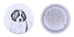 Tornjak, bosnisk-kroatisk herdehund - nåla med din hund, lägg till ditt eget foto, Art-Dog varumärke