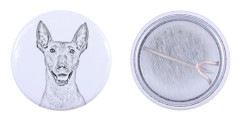 Naken mexikansk hund, hårlös aztekisk hund, Xoloitzquintle - fäst med din hund, lägg till ditt eget foto, Art-Dog varumärke