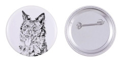 Ungersk herdehund Mudi - nåla med din hund, lägg till ditt eget foto, Art-Dog varumärke