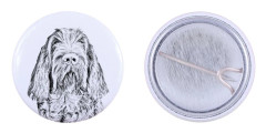 Italian Wirehaired Pointer, Spinone italiano - nåla med din hund, lägg till ditt eget foto, Art-Dog varumärke