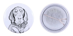Black and tan coonhound I - fäst med din hund, lägg till ditt eget foto, Art-Dog varumärke