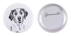 Brittany Spaniel, Epagneul Breton - nåla med din hund, lägg till ditt eget foto, Art-Dog varumärke