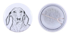 Trådhårig tax - nåla med din hund, lägg till ditt eget foto, Art-Dog varumärke
