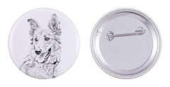Baskisk herdehund - nåla med din hund, lägg till ditt eget foto, Art-Dog varumärke