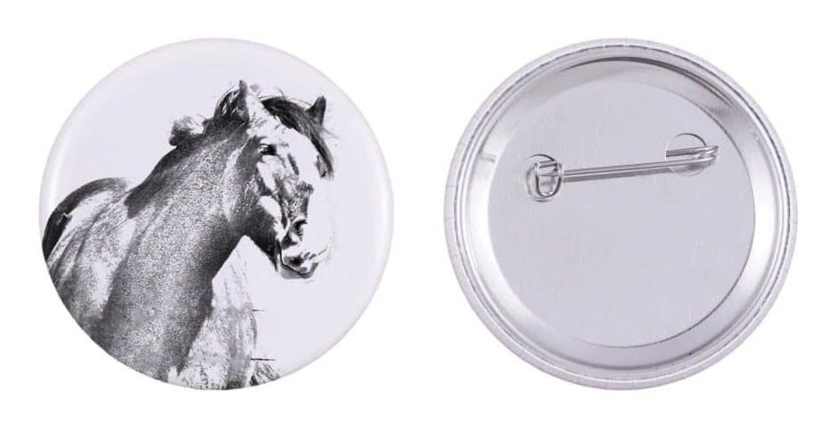 Clydesdale - skjortadekoration, väsknål, perfekt present med möjlighet att lägga till din egen Art-Dog-märkesgrafik