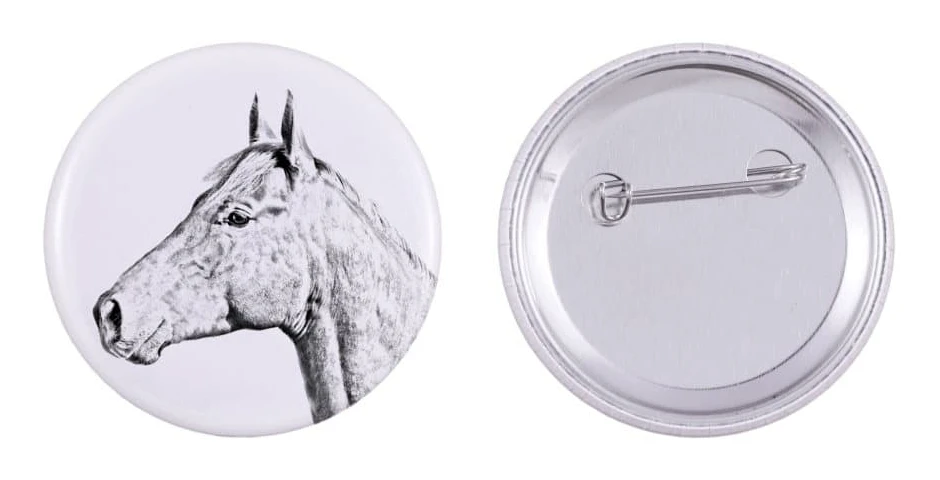 Holsteinerhäst - skjortadekoration, väsknål, perfekt present med möjlighet att lägga till din egen Art-Dog-märkesgrafik