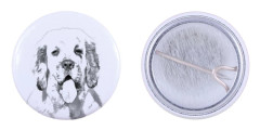 Clumber Spaniel - nåla med din hund, lägg till ditt eget foto, Art-Dog varumärke