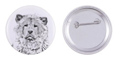Chow Chow - en pin med din hund, lägg till ditt eget foto, Art-Dog varumärke