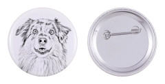 Australian Shepherd, Aussie - nåla med din hund, lägg till ditt eget foto, Art-Dog varumärke
