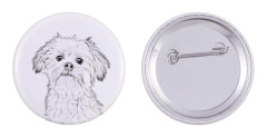 Lion dog, Lowchen - nåla med din hund, lägg till ditt eget foto, Art-Dog varumärke