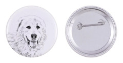 Pyreneisk mastiff - nåla med din hund, lägg till ditt eget foto, Art-Dog varumärke