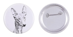 Faraos hund, maltesisk vinthund - nåla med din hund, lägg till ditt eget foto, Art-Dog varumärke