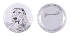 Irländsk varghund, irländsk varghund - nåla med din hund, lägg till ditt eget foto, Art-Dog varumärke