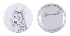 Picardy Sheepdog, Berger Picard - nåla med din hund, lägg till ditt eget foto, Art-Dog varumärke