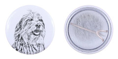 Bergamasco, Bergamo Sheepdog - nåla med din hund, lägg till ditt eget foto, Art-Dog varumärke