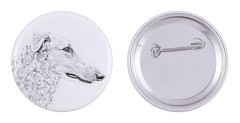 Ryska Borzoi, Borzoi, Barzoi - nåla med din hund, lägg till ditt eget foto, Art-Dog varumärke
