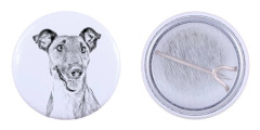 Korthårig foxterrier - nåla med din hund, lägg till ditt eget foto, Art-Dog varumärke