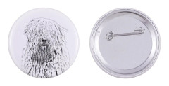 Komondor - en nål med din hund, lägg till ditt eget foto, Art-Dog varumärke