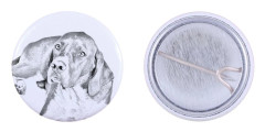 Pointer I - nåla med din hund, lägg till ditt eget foto, Art-Dog varumärke