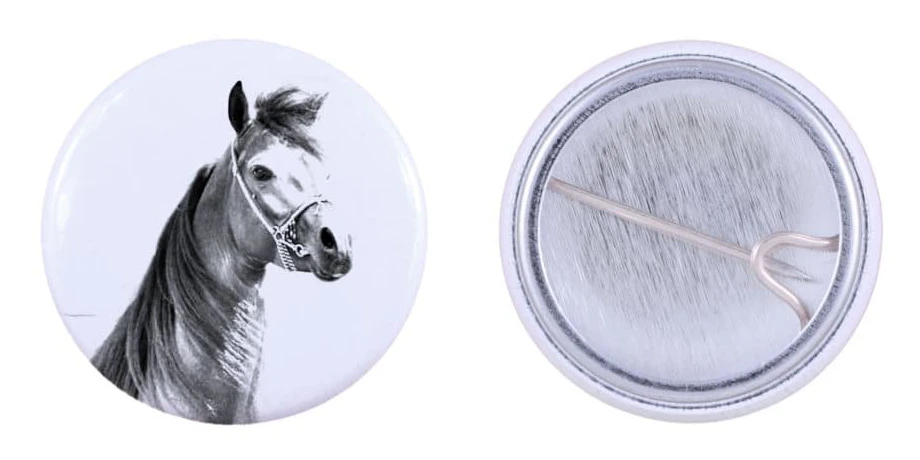 Arabisk häst - skjortadekoration, väsknål, perfekt present med möjlighet att lägga till din egen Art-Dog varumärkesgrafik