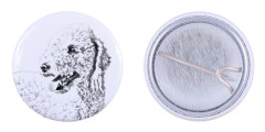 Bedlington Terrier, Rothbury Terrier - nåla med din hund, lägg till ditt eget foto, Art-Dog varumärke