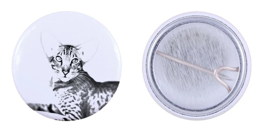 Orientalisk katt - ryggsäcksdekoration, personlig pin, perfekt pryl för Art-Dog djurälskare