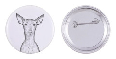Naken peruansk hund, hårlös inkahund - nåla med din hund, lägg till ditt eget foto, Art-Dog varumärke