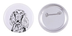 Pointer - en nål med din hund, lägg till ditt eget foto, Art-Dog varumärke