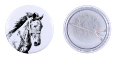 Mustang - en skjortadekoration, en påsnål, en perfekt present med möjlighet att lägga till din egen Art-Dog-märke