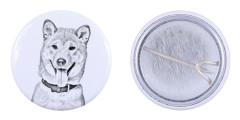 Shiba Inu - nåla med din hund, lägg till ditt eget foto, Art-Dog varumärke