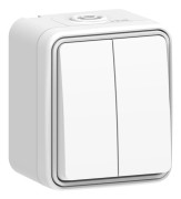 STRÖMBRYTARE CONNECT 2 HOME KRON UTP KAPSLAD VIT 16A IP54 | Beijerbygg Byggmaterial