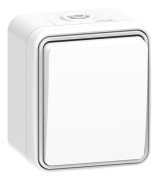 STRÖMBRYTARE CONNECT 2 HOME 2-POL UTP KAPSLAD VIT 16A IP54 | Beijerbygg Byggmaterial
