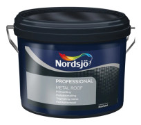 TAKPLÅTFÄRG PRO METAL ROOF NORDSJÖ SVART 10L | Beijerbygg Byggmaterial