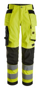 STRETCHBYXA KL 2 DAM VARSELGUL/SVART 20 | Beijerbygg Byggmaterial