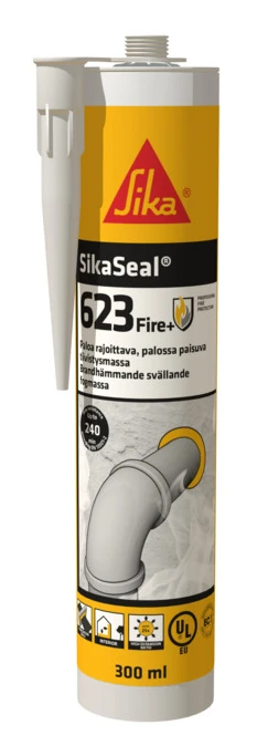 FOGMASSA SIKASEAL-623 FIRE+ ANTHRACIT 300ML | Beijerbygg Byggmaterial