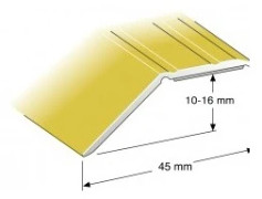 NIVÅLIST 10-16 MM GULD 200CM NR 192 SJÄLVHÄFTANDE 12ST/FRP | Beijerbygg Byggmaterial