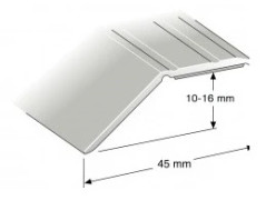 NIVÅLIST 10-16 MM SILVER 100CM NR 193 SJÄLVHÄFTANDE 12ST/FRP | Beijerbygg Byggmaterial