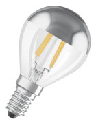 LED-LAMPA OSRAM KLOT (34) E14 SILVER TOPPFÖRSPEGLAD CL P 4W | Beijerbygg Byggmaterial