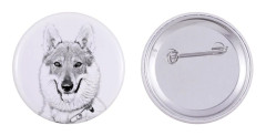 Czechoslovakian Wolfdog, Czechoslovakian Wolfdog - nåla med din hund, lägg till ditt eget foto, Art-Dog varumärke