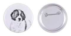 Tornjak, bosnisk-kroatisk herdehund - nåla med din hund, lägg till ditt eget foto, Art-Dog varumärke