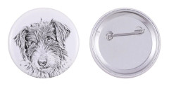 Rumänsk Mioritic Shepherd Dog - nåla med din hund, lägg till ditt eget foto, Art-Dog varumärke