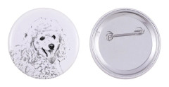 Pudel - nåla med din hund, lägg till ditt eget foto, Art-Dog varumärke