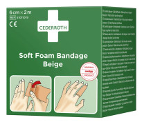 CEDERROTH Plåster Soft Foam beige 6cmx2m