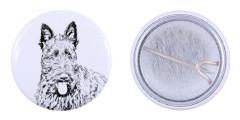 Skotsk terrier, Aberdeen terrier - nåla med din hund, lägg till ditt eget foto, Art-Dog varumärke