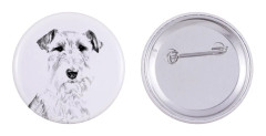 Trådhårig foxterrier - nåla med din hund, lägg till ditt eget foto, Art-Dog varumärke