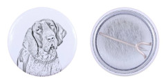 Italiensk korthårig pekhund, italiensk pekhund - nåla med din hund, lägg till ditt eget foto, Art-Dog varumärke