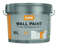 RAW VÄGGFÄRG GLANS 10 10L HELVIT 0500 | Beijerbygg Byggmaterial