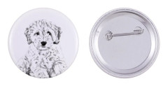 Cockapoo, Cockerpoo, Spoodle - nåla med din hund, lägg till ditt eget foto, Art-Dog varumärke