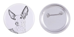 Podenco från Ibiza, Podenco Ibicenco - nåla med din hund, lägg till ditt eget foto, Art-Dog varumärke
