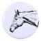 American Quarter Horse - skjortadekoration, väsknål, perfekt present med möjlighet att lägga till din egen Art-Dog-märkesgrafik